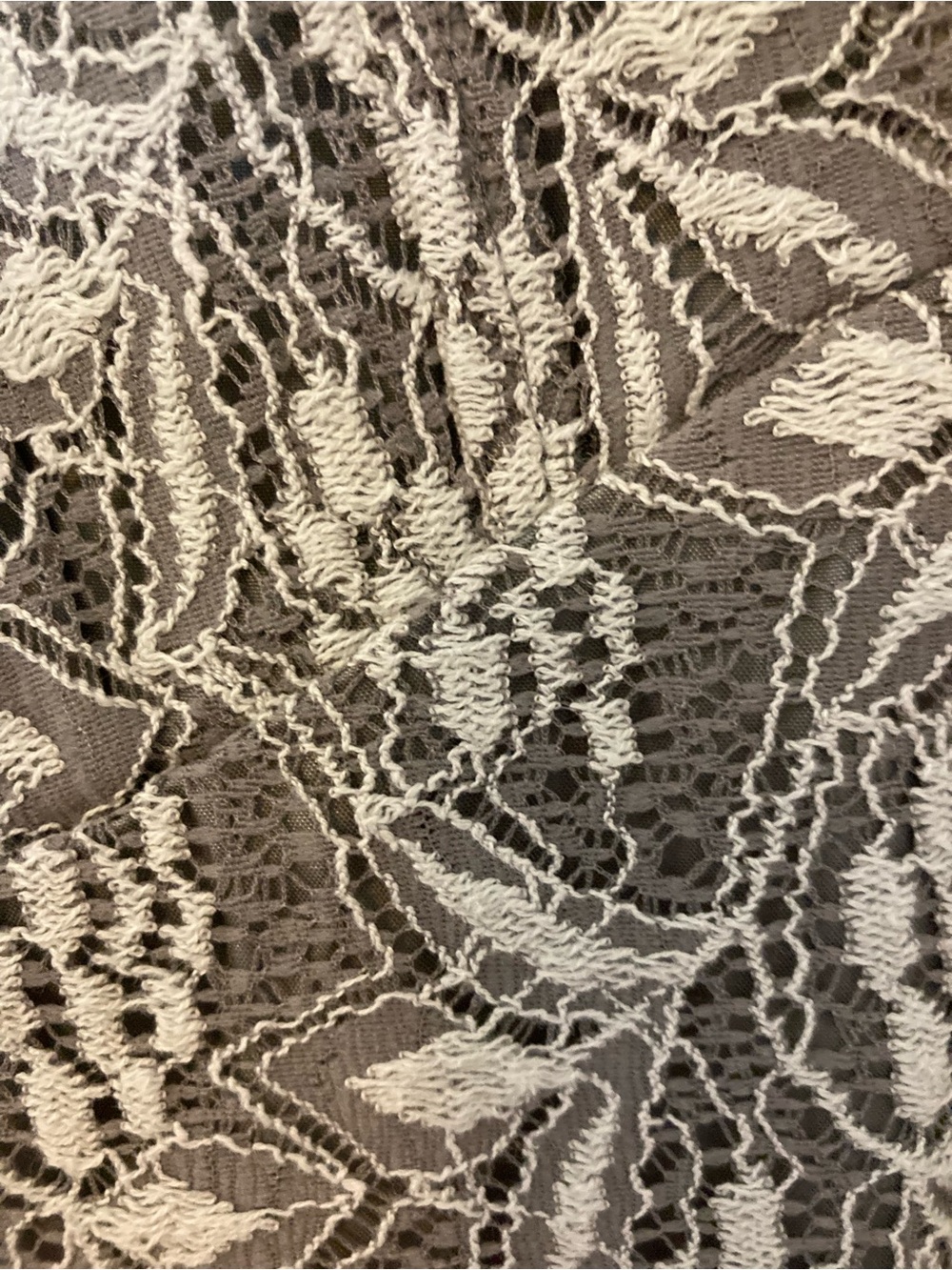 Banana Republic GrayLace-Print V-Neck Top - Picture 3 of 4